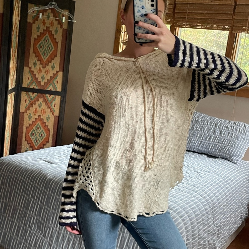 Vintage Havana Cream and Black Striped Sweater